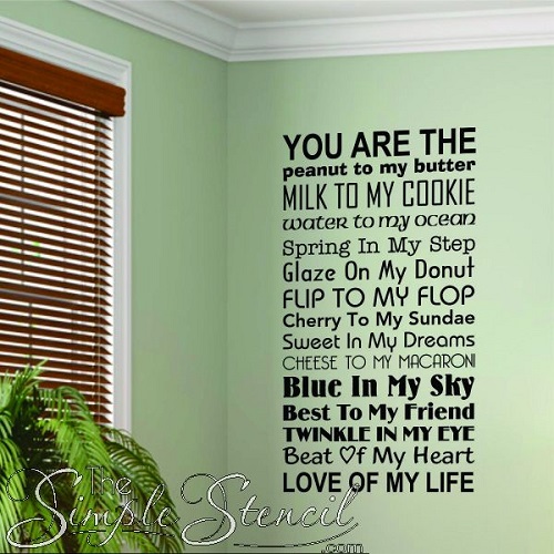Love Wall Decals for Valentine's Day: You are the peanut butter to my cookie