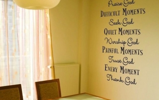 Thank God, Praise God Christian Scripture & Bible Verse Wall Decals