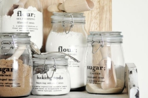 Mother's Day Gift Ideas - Custom Vinyl Lettering & Embellishments on Glass Canisters