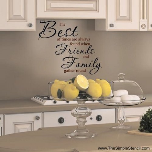 Personalized Die Cut Kitchen Lettering Decals: Best Times Found When Friends Family Gather Round