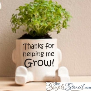 Stickers for Teachers: Thanks for Helping Me Grow Gift Idea
