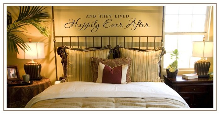 "And they lived happily ever after" - Love Wall Decal