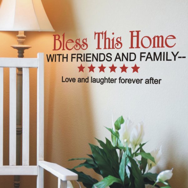 Bless This Home Patriotic Vinyl Wall Decals & Lettering