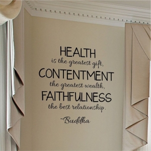 "Health is the greatest gift..." - Buddha Quotes for Walls
