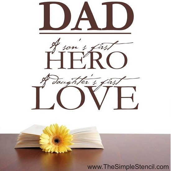 Wall words: Quotes about Dad, perfect gift for Father's Day