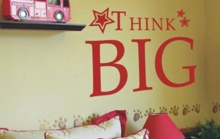 "Think Big" Inspirational Wall Decals & Stickers