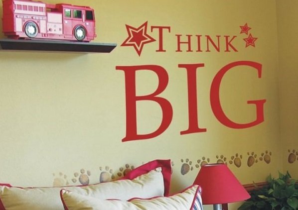 "Think Big" Inspirational Wall Decals & Stickers