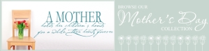 Mother's Day Simple Stencils - Vinyl Wall Lettering for Mom!