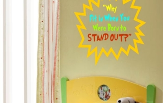 Dr. Seuss Vinyl Decal Quotes : Why fit in when you were born to stand out