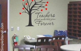 Teachers Plant Seeds That Grow Forever - Custom Vinyl Wall Art for the Classroom