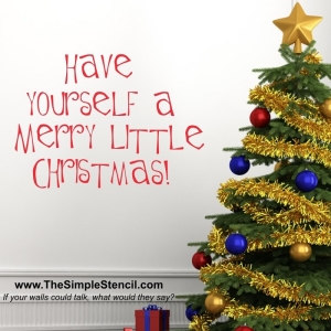 Have Yourself a Merry Little Christmas Custom Vinyl Lettering 700x700
