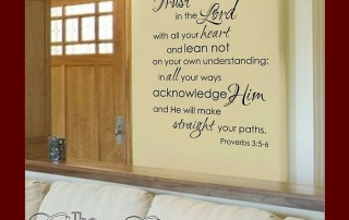 Trust In The Lord With All Your Heart Inspirational Christian Wall Decals 700x700