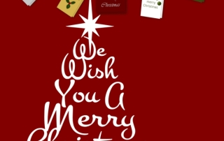 We Wish You A Merry Christmas Tree Wall Decal 700x700