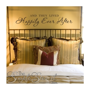 And They Lived Happily Ever After Vinyl Wall Decal For Master Bedroom Wedding 700x700