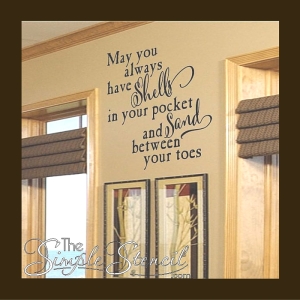 May You Always Have Shells In Your Pocket Beach Vinyl Wall Decal 700x700