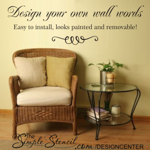 Customize your own wall decals online at The Simple Stencil