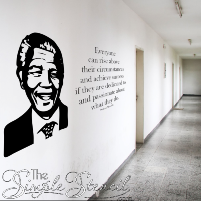 Nelson-Mandela-Face-Silhouette-Wall-Graphic-Removable-Sticker