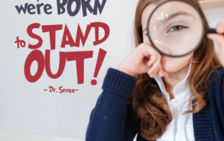 Born To Stand Out Dr Seuss Wall Quote Decal Sticker For Decorating Childs Room, Library or School Classrooms