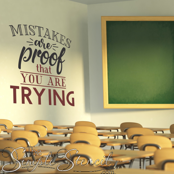 Classroom Decor Ideas For Your School Walls The Simple Stencil - Classroom Wall Decals Ideas