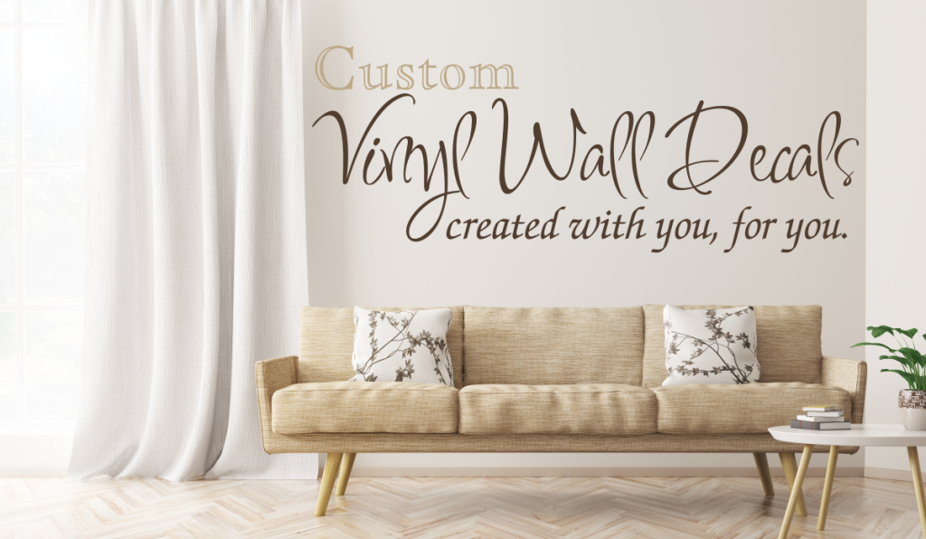 Custom Vinyl Wall Decals created with you, for you. Contact TheSimpleStencil.com with your wall decal ideas for a free sketch and price quote! 
