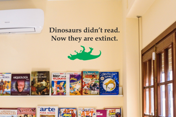 Funny Wall Quote About Reading To Encourage Reading