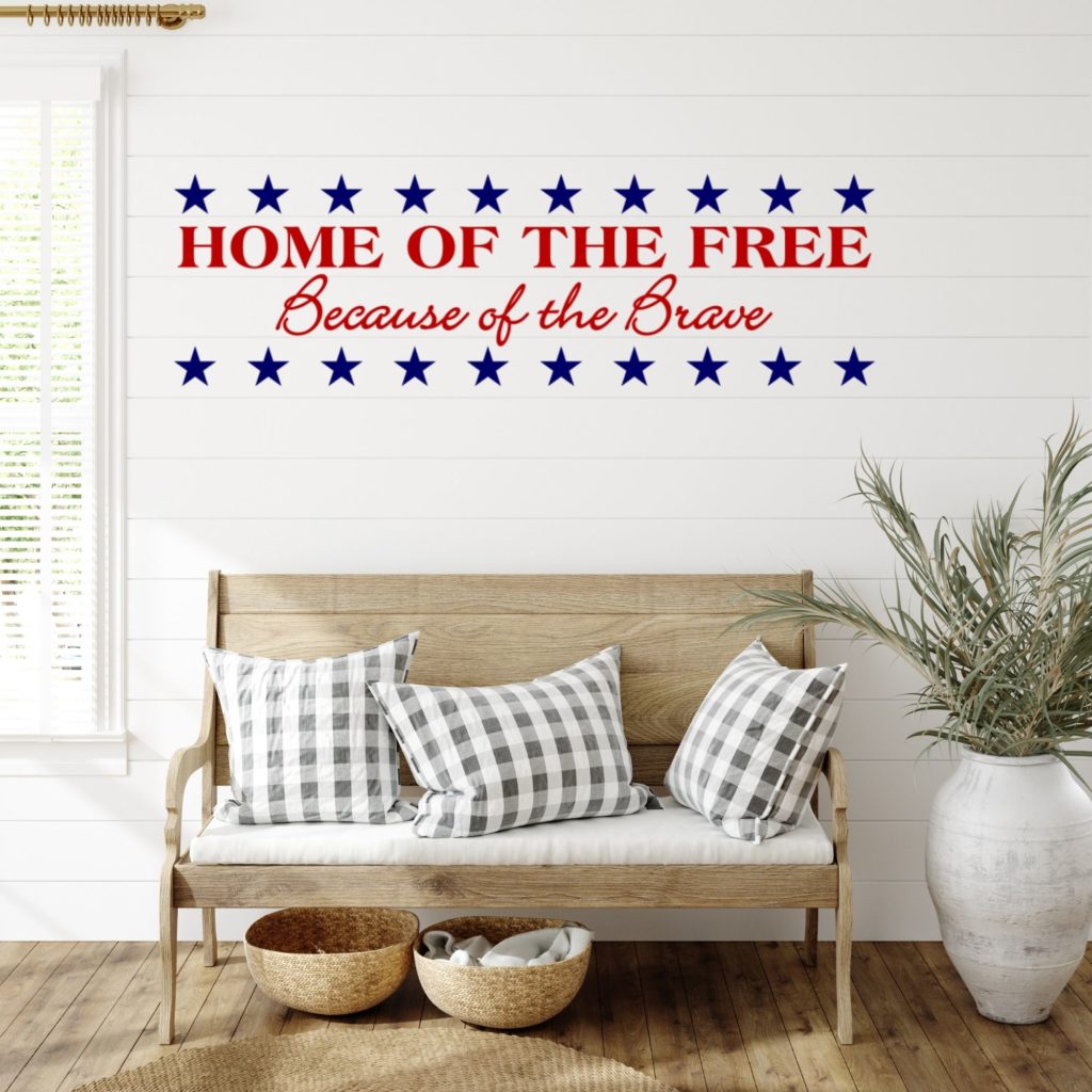 Memorial Day Decor Ideas Using The Simple Stencil High Quality Wall Decals 