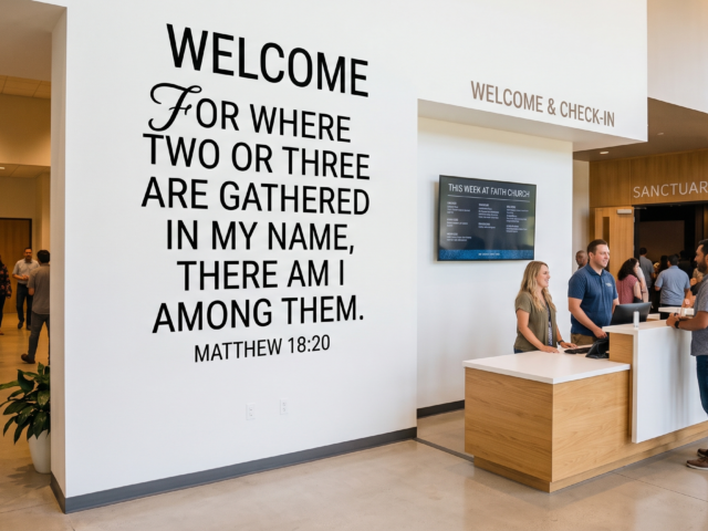 Scripture Wall Decals for Church Spaces