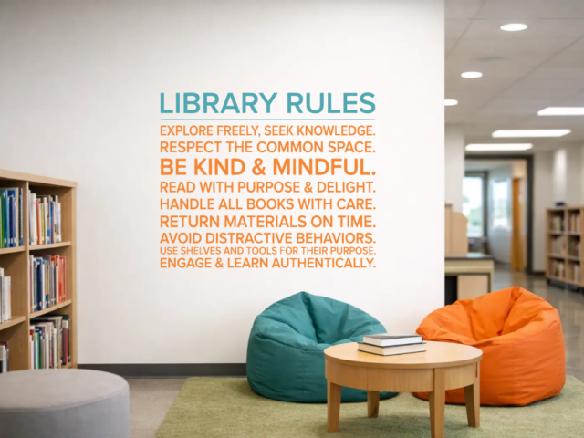 Library Wall Decals for Schools That Inspire Readers