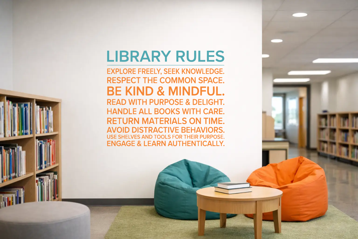 Library Wall Decals for Schools That Inspire Readers