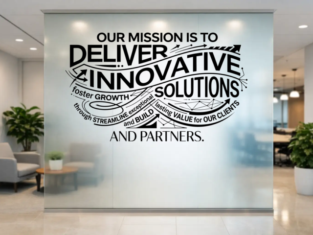 Custom Mission Statement Wall Decal Ideas That Work