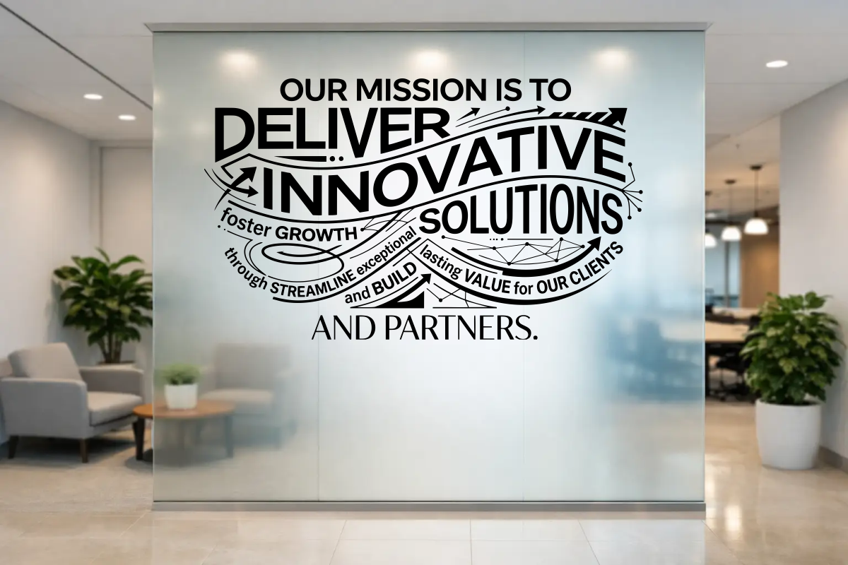 Custom Mission Statement Wall Decal Ideas That Work