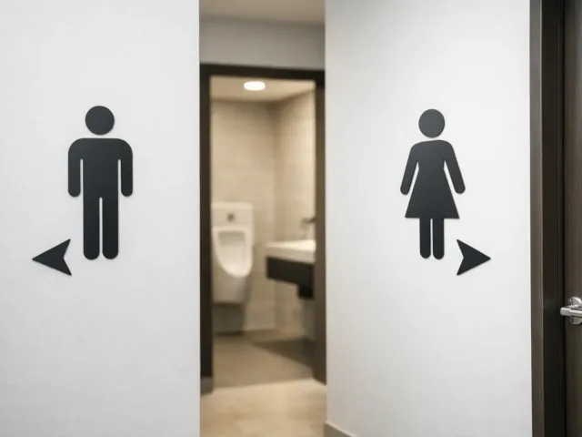 Restroom Wall or Door Signs – Vinyl Decals That Look Professional