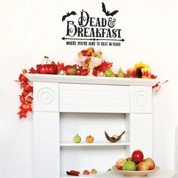 Dead and Breakfast Halloween decal for bed and breakfasts