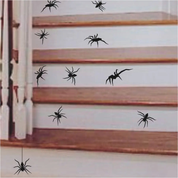 Realistic spider decals for Halloween