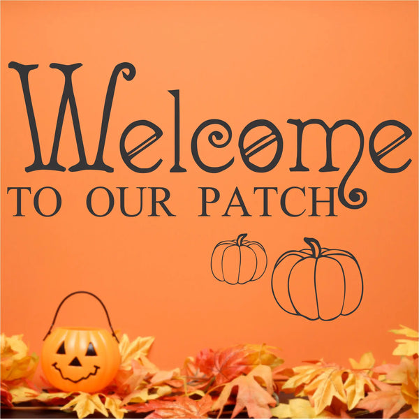 Welcome to our patch fall decal with pumpkins